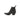 Stivali texani Gaucho in pelle nera vintage con cuciture fiamme BL2497 NERO MEXICANA 