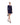 Blue mini coat dress with gold double-breasted fastening AB19026E2 590 ELISABETTA FRANCHI 