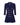 Blue mini robe-manteau dress with gold double-breasted button fastening AB19026E2 590 ELISABETTA FRANCHI 