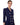 Blue mini robe manteau dress with gold double-breasted fastening AB19026E2 590 ELISABETTA FRANCHI 