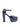 Scarpa con tacco Miami in pelle blu metallizzato MIAMI ELETTRIC GUGLIELMO ROTTA 