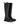 STIVALE IN PELLE NERA CON DOPPIA ZIP DI CHIUSURA MADMAN BLACK ASH 