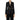 Giacca nera doppiopetto in crêpe stretch con ricamo GI09346E2 110 ELISABETTA FRANCHI 