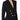 Black double-breasted stretch crepe jacket with embroidery GI09346E2 110 ELISABETTA FRANCHI 