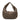 Borsa a spalla tonda "Marisa" in pelle intrecciata grigio cemento C039380NDX2273 C0552 CAMPOMAGGI 
