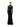 Red carpet dress in black velvet and jersey ABR4257E2 110 ELISABETTA FRANCHI 