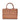 Large brown tote bag with embossed logo BS34A56E2 EC1 ELISABETTA FRANCHI 