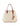 BOS shopping bag in canvas, ivory and brown, Hogan Script Media KBW01TA2300UH50VA7 white Hogan 