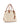 Shopping bag, medium, in ivory and brown canvas KBW01TA2300UH50VA7 WHITE HOGAN 
