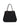 Hogan Script Medium shopping bag in black canvas. KBW01TA2300UH7012D BLACK HOGAN 
