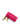 Pink lipstick holder charm 5027557979 Kurt Geiger 