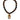 Collana corta in resina con pendente effetto marmo marrone COLLANACORTA MARRONE ALMALA 