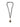 Collana lunga ad anelli in pvc nera COLLANAPVC NERO ALMALA 
