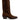 Stivale texano in camoscio cuoio con ricami 6514VELOUR MARRONE ARDITO 