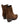 Stivaletto texano in crosta cuoio con elastici con tacco 832VELOUR MARRONE ARDITO 