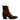 Stivaletto texano in crosta cuoio con elastici con tacco 832VELOUR MARRONE ARDITO 