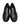 Mocassino in pelle nera con logo SIRA11 NERO HALMANERA 