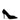 Decolletè Zip Court in camoscio nero con dettaglio in strass 4987300609 BLACK KURT GEIGER 