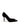 Decolletè Zip Court in camoscio nero con dettaglio in strass 4987300609 BLACK KURT GEIGER 