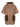 Cappottino midi in ecofur reversibile marrone KARIN MORO BROWN LOU ANDREA 