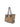 Borsa shopping media in tessuto pied de poule marrone BS12479 BEIGE MARCELLA CLUB GIANNI CHIARINI 