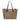 Borsa Shopping grande in tessuto pie de poule marrone BS12480 BIEGE MARCELLA CLUB GIANNI CHIARINI 