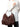 Borsa Diletta in pelle con frangie marrone 25951PELLE CAFFE VISONA 