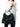 Borsa Diletta in pelle con frangie nera 25951PELLE NERO VISONA 