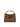 Borsa Felicita con zip in pelle martellata cuoio 26714PELLE NOCE VISONA 