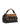 Borsa bauletto in pelle vintage nera e cuoio con cinghie CHERRY NERO SILENT PEOPLE 