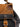 Borsa bauletto in pelle vintage nera e cuoio con cinghie CHERRY NERO SILENT PEOPLE 