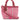 Mini shopping con perline Miami rosa 3007C PINK DE SIENA 