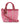 Mini shopping con perline Miami rosa 3007C PINK DE SIENA 