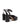 Sandalo con tacco Chelsea in pelle nera, tacco 9 cm CHELSEA RANCH GUGLIELMO ROTTA 