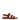 Low Queen sandals with brown leather straps QUEEN NUT GUGLIELMO ROTTA 
