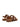 Low sandals Queen with brown leather straps QUEEN NUT GUGLIELMO ROTTA 