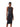 Black crepe sheath dress with white contrast piping AB724 685 Elisabetta Franchi 