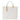 Medium white jacquard tote bag with charms<BR/> BS12A 193 ELISABETTA FRANCHI 