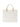 Medium white jacquard tote bag with charms<BR/> BS12A 193 ELISABETTA FRANCHI 