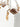 Medium white jacquard fabric tote bag with charms<BR/> BS12A 193 ELISABETTA FRANCHI 