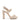 Gwen ivory leather sandal with heel GWEN CHALK GUGLIELMO ROTTA 
