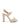Gwen ivory leather sandal with heel GWEN CHALK GUGLIELMO ROTTA 