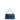 Minibag in pelle metallizzata blu con manico in strass CM142A3111 002 ALMALA 