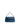 Minibag in pelle metallizzata blu con manico in strass CM142A3111 002 ALMALA 
