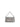 Minibag in pelle metallizzata argento con manico in strass CM142A3111 035 ALMALA 