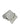 Minibag in pelle metallizzata argento con manico in strass CM142A3111 035 ALMALA 