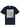 T-shirt in cotone blu con applicazione in seta stampa Ceramica CERAMIC BLU BASTILLE RIVE DROITE 