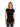 Slim black viscose crew-neck T-shirt DS064JS0312D 999 DONDUP 