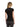 Slim black viscose crew-neck T-shirt DS064JS0312D 999 DONDUP 