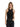 slim crew-neck ribbed black cotton tank top DS071JS0314D 999 DONDUP 
